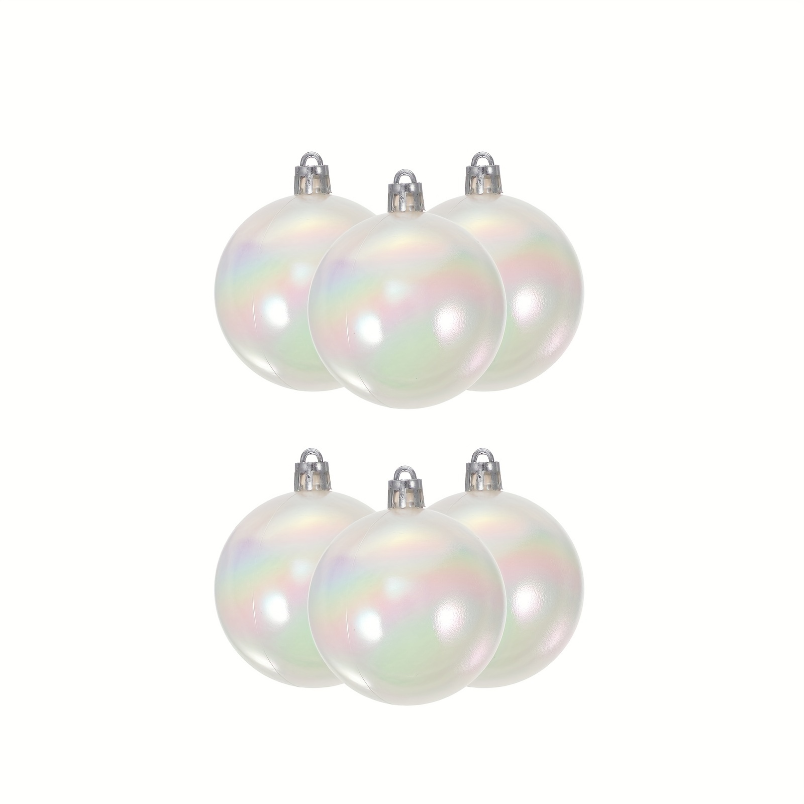 Christmas Iridescent Ornaments Balls plastic Iridescent - Temu