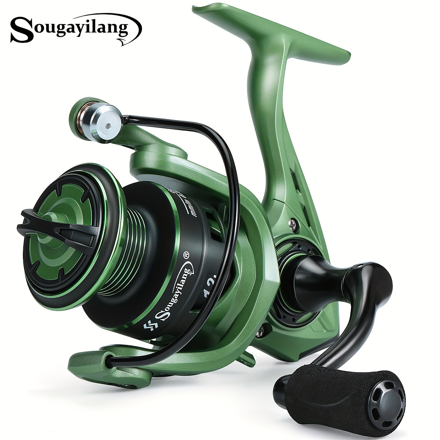 Sougayilang Cnc Handle Spinning Fishing Reel Lightweight - Temu