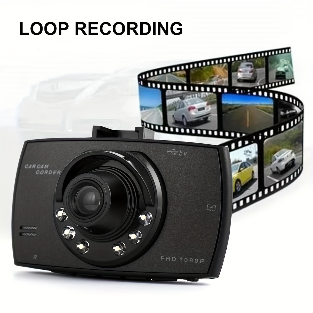 Dash Cam Car LCD Video Camera Recorder Con Tarjeta - Temu Chile