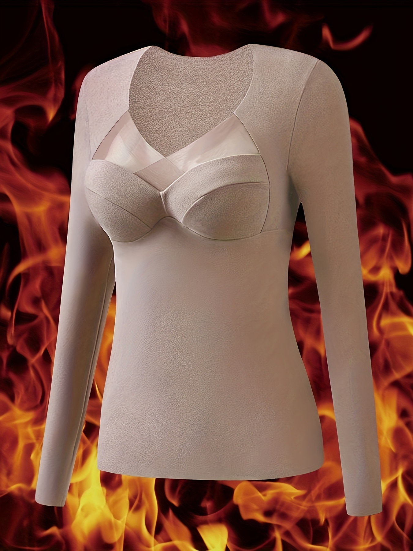 Hauts de sous-vêtements thermiques pour femmes