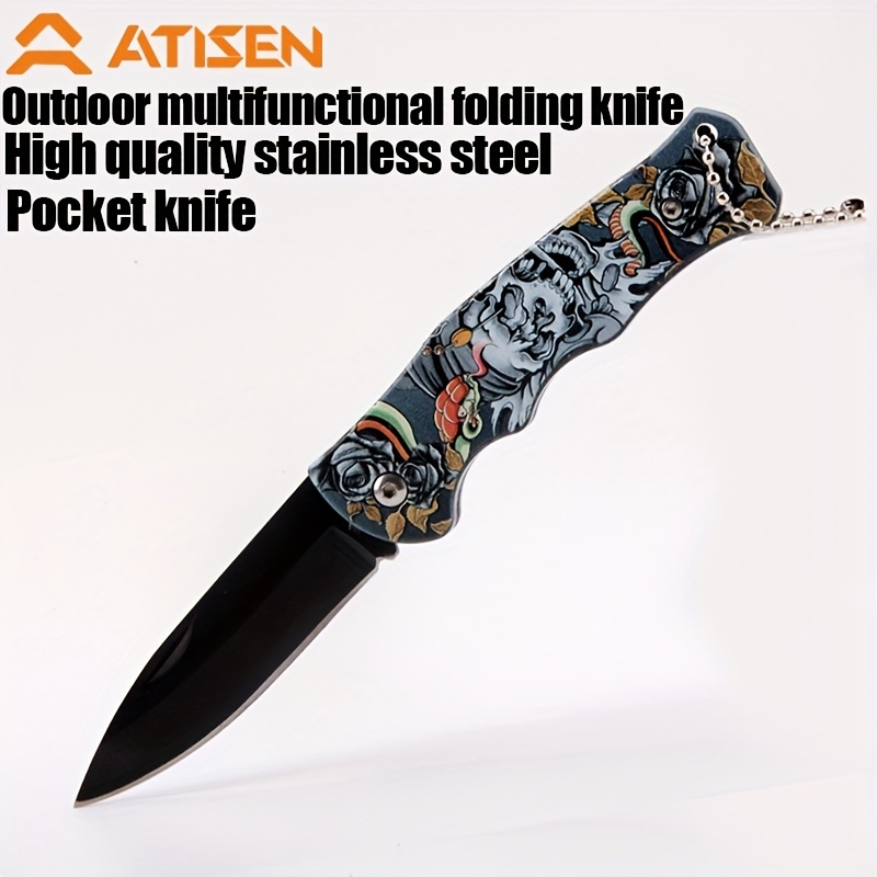 1pc Dragon Head Outdoor Pocket Knife Camping Knife Stainless - Temu