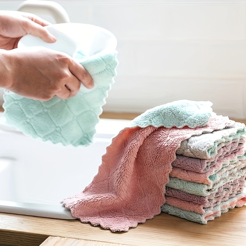 Cleaning Cloth, Kitchen Utensils Cloth, Super Absorbent Cleaning Cloth,  Used For Cleaning Tableware, Kitchen, Bathroom, Car, Kitchen Cloth Set,  Reusable And Absorbent Cloth, Suitable For Kitchen, Bathroom And Cleaning  Countertops - Temu