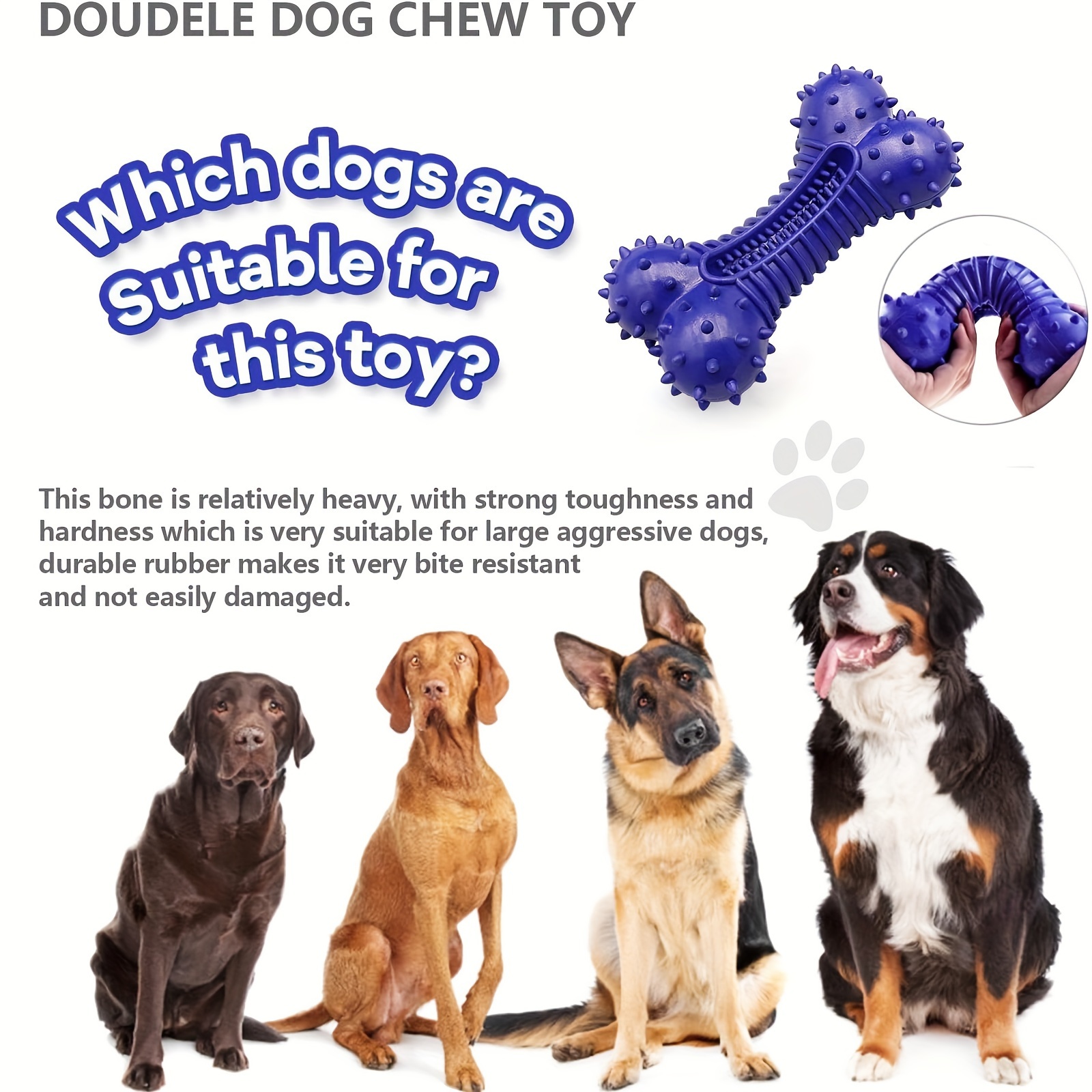 Indestructible dog chew toys best sale