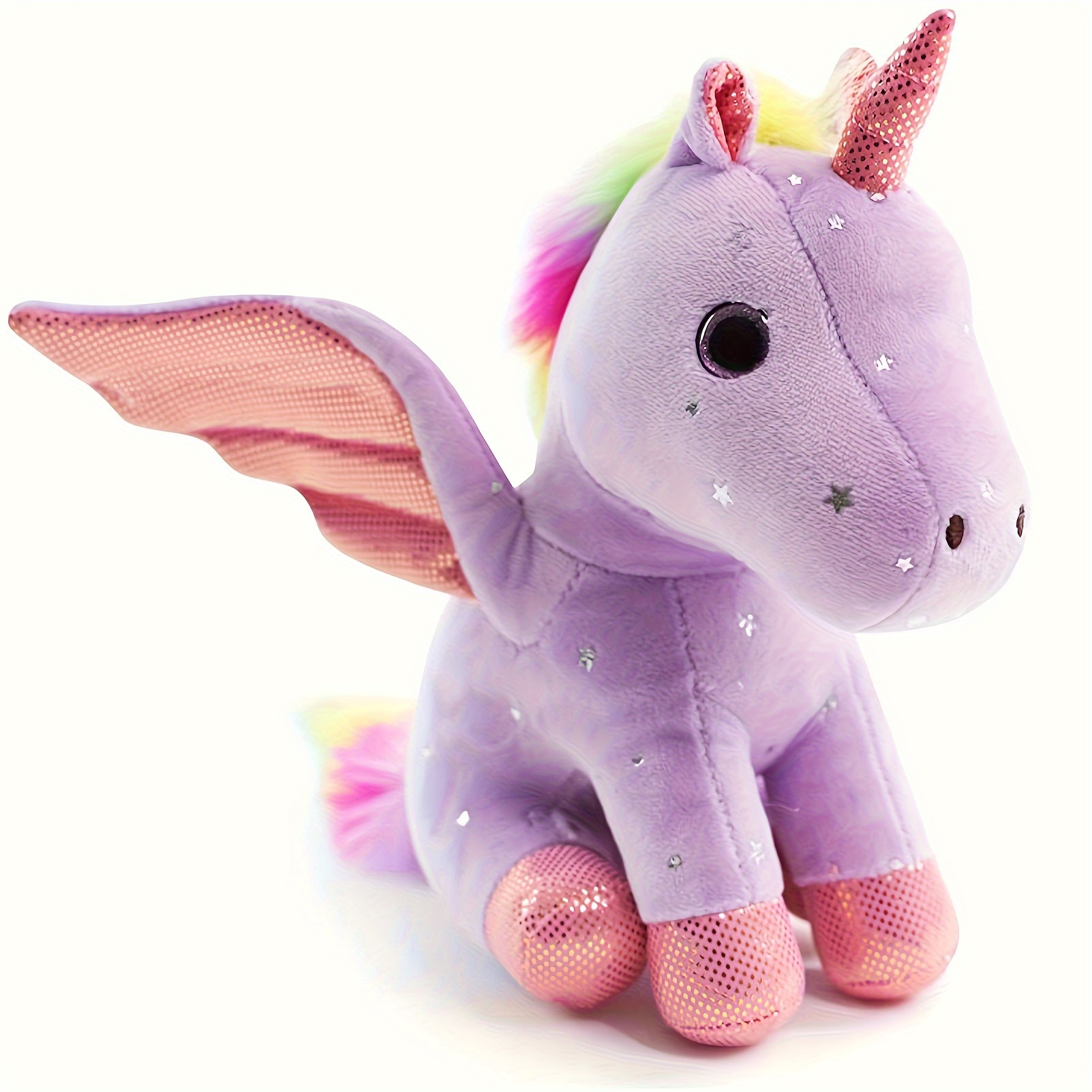 

14cm/5.5in Kawaii Unicorn Plush Toy - Soft Cartoon Stuffed Animal Doll For Kids, Perfect Birthday Gift & Home Decor!