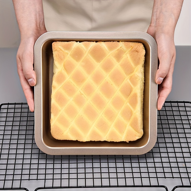 7.5 Inch Square Baking Tray Non-Stick Carbon Steel Toast Plate