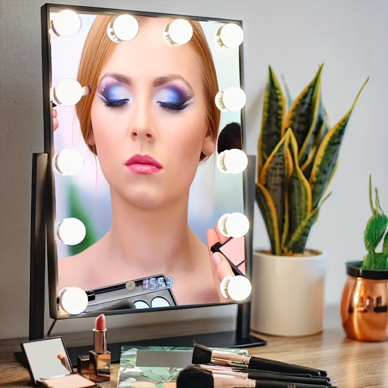 Specchio per trucco con luci Palmdale bianco