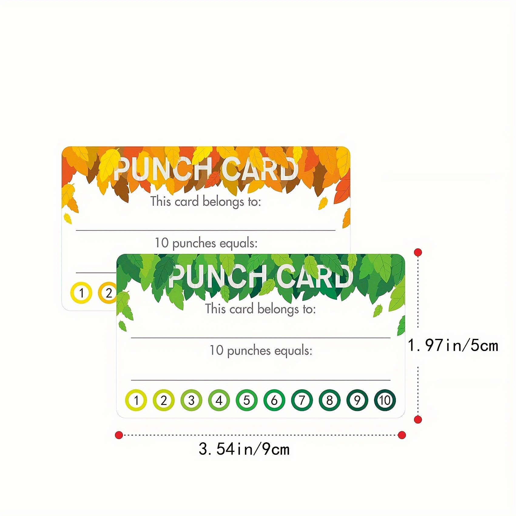 50pcs/pack Punch Cards, Suitable For Classroom, Behavior Reward Punch  Cards, Incentive Punch Cards, Member Point Cards Marketing Activity Number  Cards