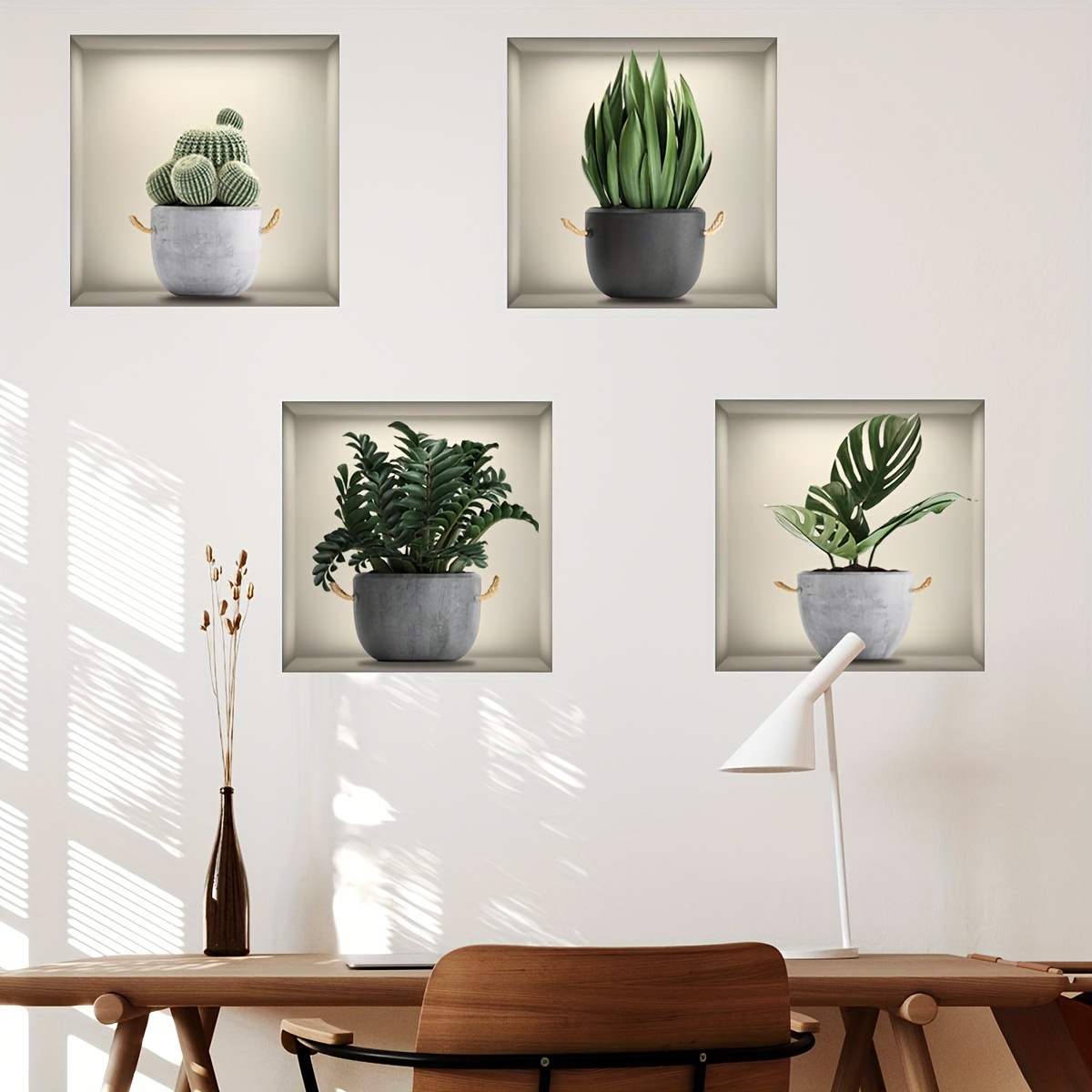 Transform Your Home With Green Plant Wall Stickers Perfect - Temu