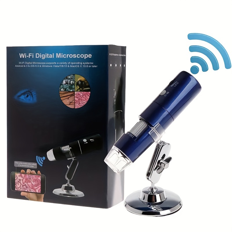 Lupa de microscopio USB digital Wifi 1000X Lupa de endoscopio biológico 8  LED