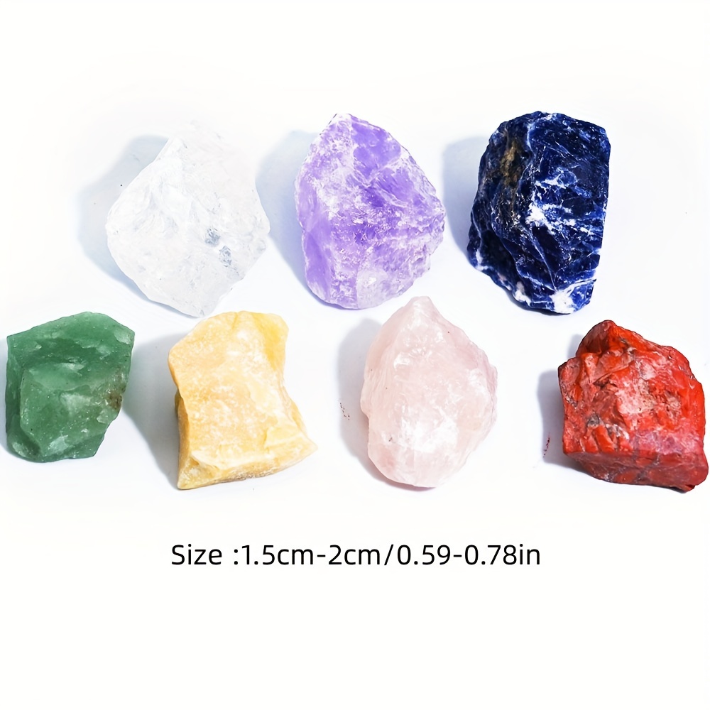Natural 7 Crystal Mineral Set for Beginners