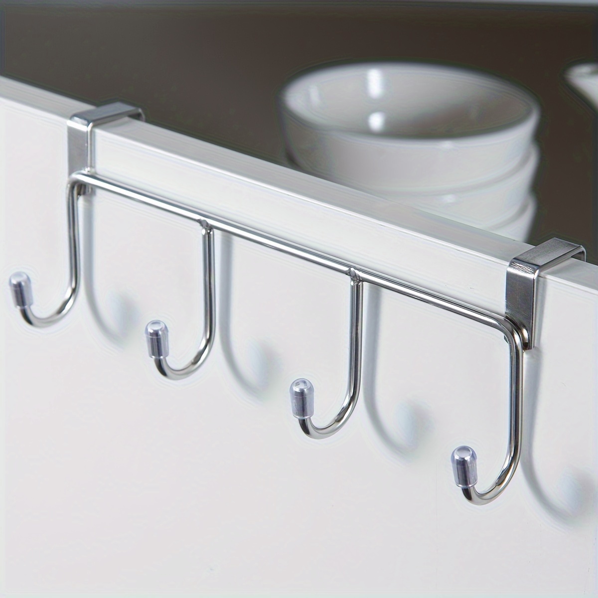 Storage Rack With Hooks For Kitchen Bathroom Bedroom Office - Temu