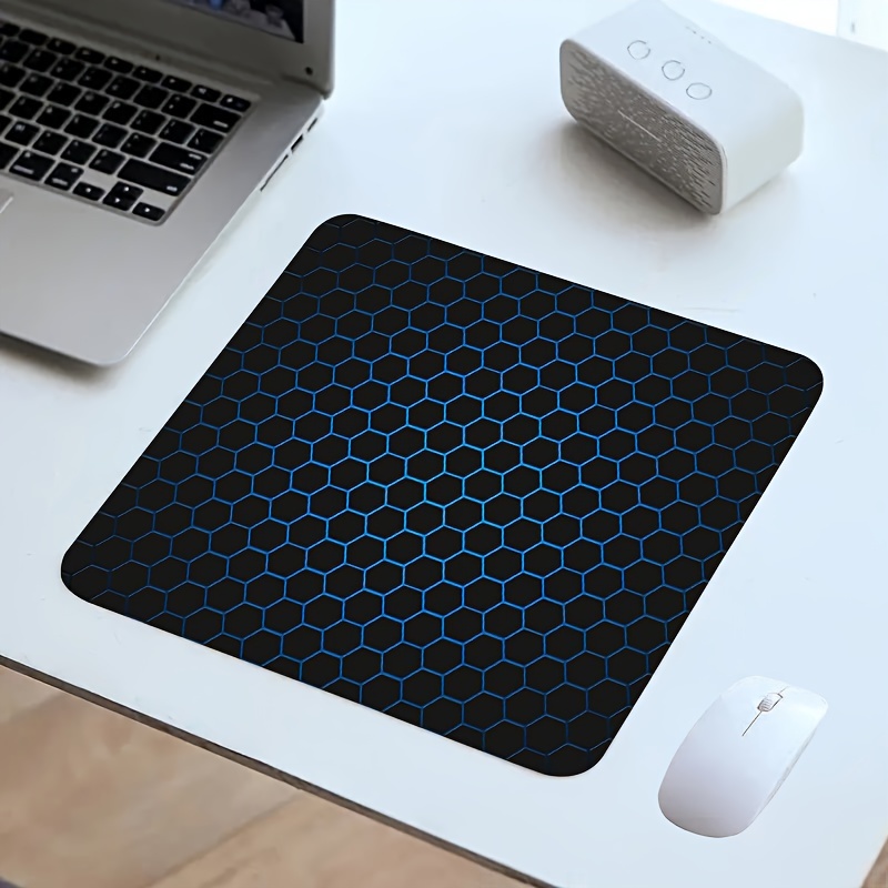 

Geometric Honeycomb Pattern Rubber Mouse Pad, Oblong Non-slip Mini Gaming Mat For Computer And Office, Portable Desk Keyboard Pad With Special Non-slip Features