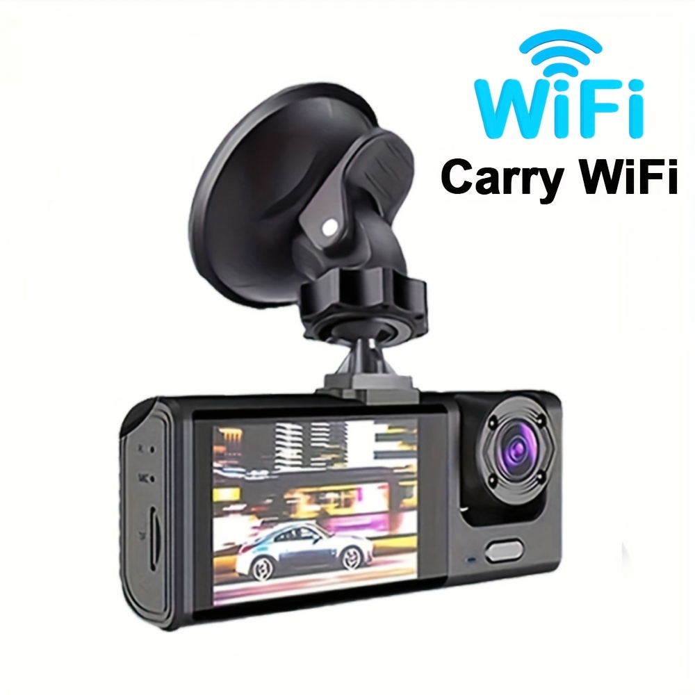 CHORTAU Dashcam Voiture WiFi Full HD 1080P, Caméra Embarquée