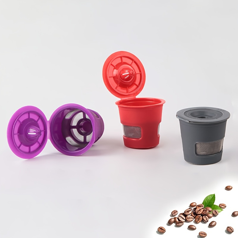 Reusable K Cups For Keurig Coffee Makers, Bpa Free Universal Fit Purple  Refillable Kcups Coffee Filters For 1.0 And 2.0 Keurig Brewers - Temu Japan