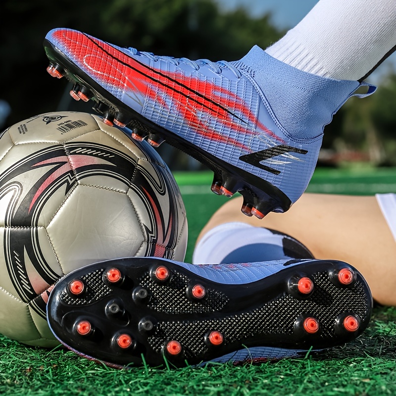 Zapatos de fútbol para hombre: ¡Botas de fútbol con tacos AG/TF unisex para  entrenamiento de jugadores profesionales!