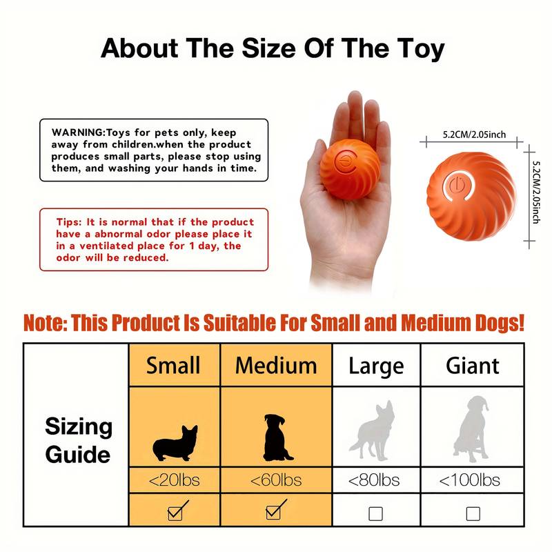 artifact intelligent pet cat toys, smart electric ball toy gravity jump balls dog plaything usb charging automatic teasing dogs artifact intelligent pet cat toys details 1