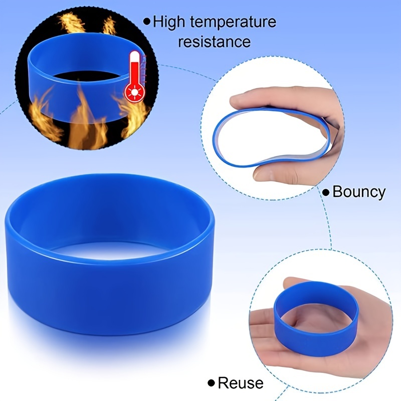 Jual 10/Pack Silicone Bands for Sublimation Tumbler Water Bottle Bands 25mm  Blue di Seller BAOSITY - Shenzhen, China