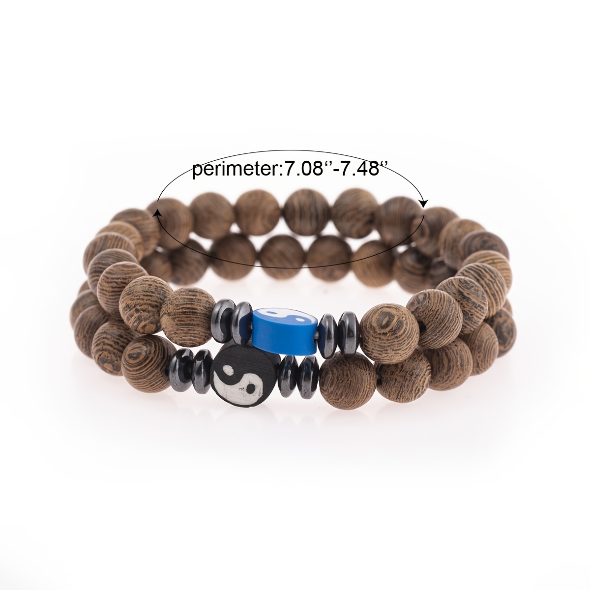 Yin Yang Charm Couple Bracelet Set