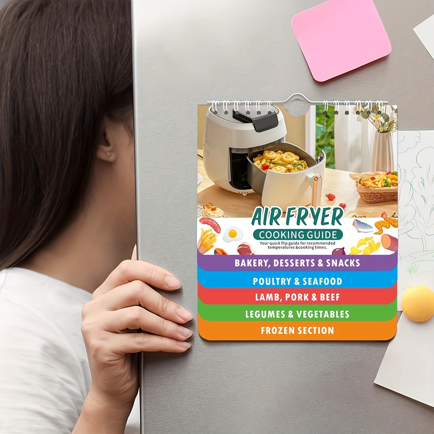 This Magnetic Cheat Sheet Set Makes Air Frying Easier