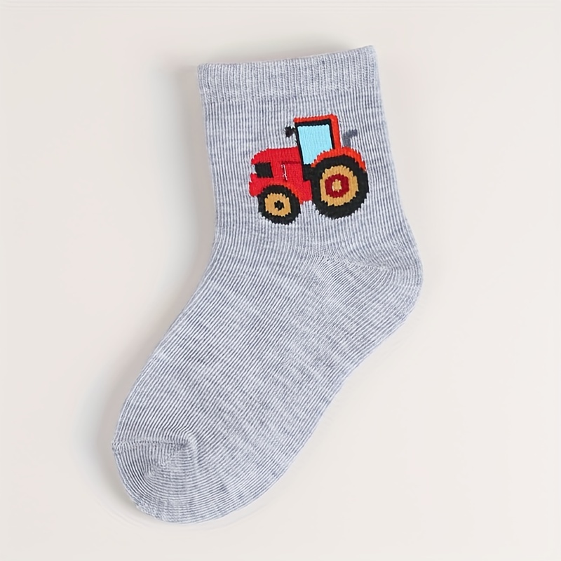 Old Red Tractor in watercolors | Socks