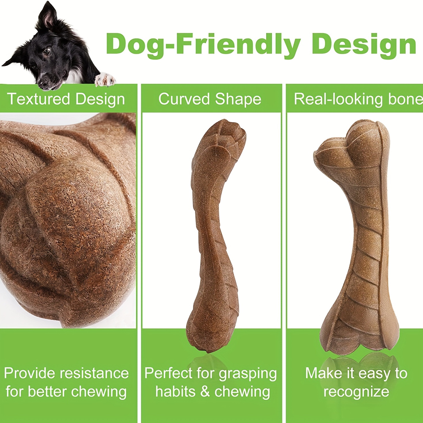 Bone Shape Pet Dog Toy Beef Flavor Chew Toy for Dogs
