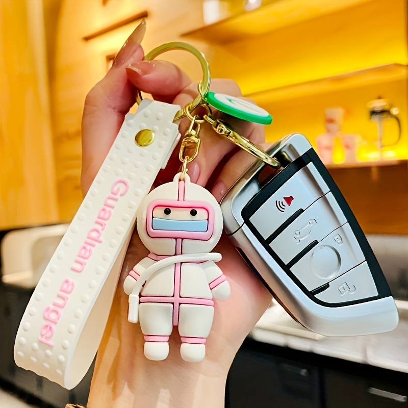 Houndstooth Rabbit Doll Keychain Cute Animal Key Ring Purse Bag Backpack  Car Charm Earphone Accessory Women Girls Gift - Temu