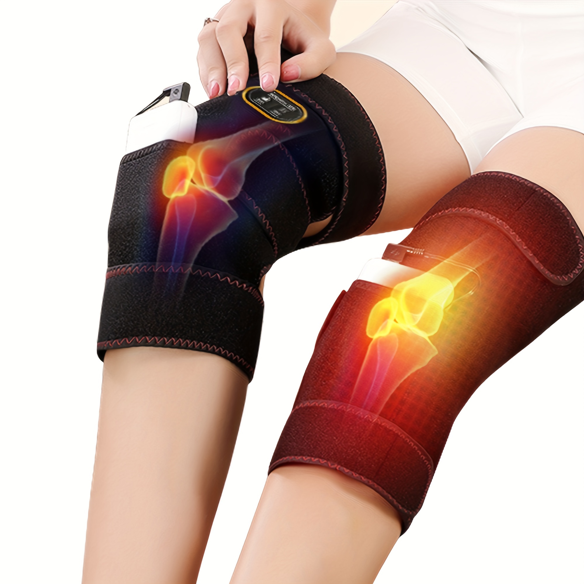 Knee Heating Pad,Knee Braces with 3 Adjustable Heat-settings,Knee