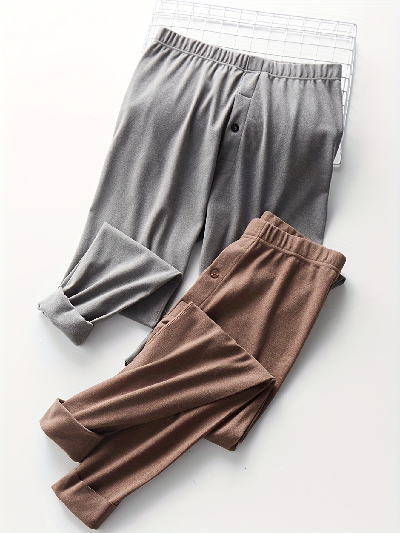 Men's Warm Fleece Thermal Underwear Set Top Bottom Autumn - Temu