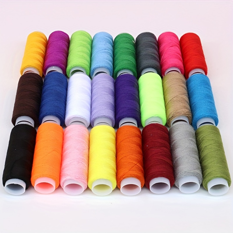 24 Colors Cotton Sewing Thread Cotton Thread Sets Spools Threads Household