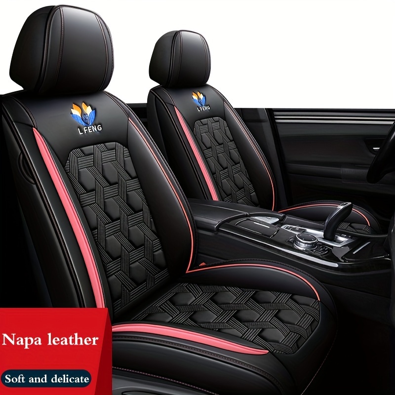 Car Front Seat Faux Leather Car Seat Covers Car Seat - Temu