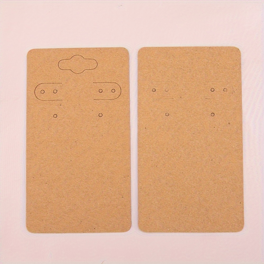 Earring Display Cards With 6 Holes Blank Paper Earring - Temu