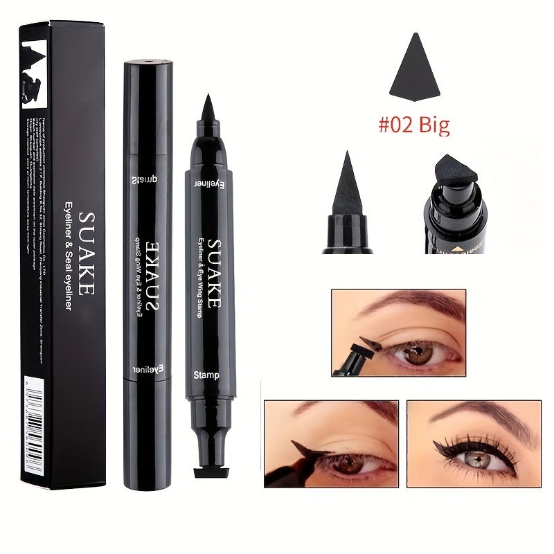 Double Head Eyeliner Eye Stamp Pen Cat Eye Liquid Stamp Wing Shapes Eyeliner Pen