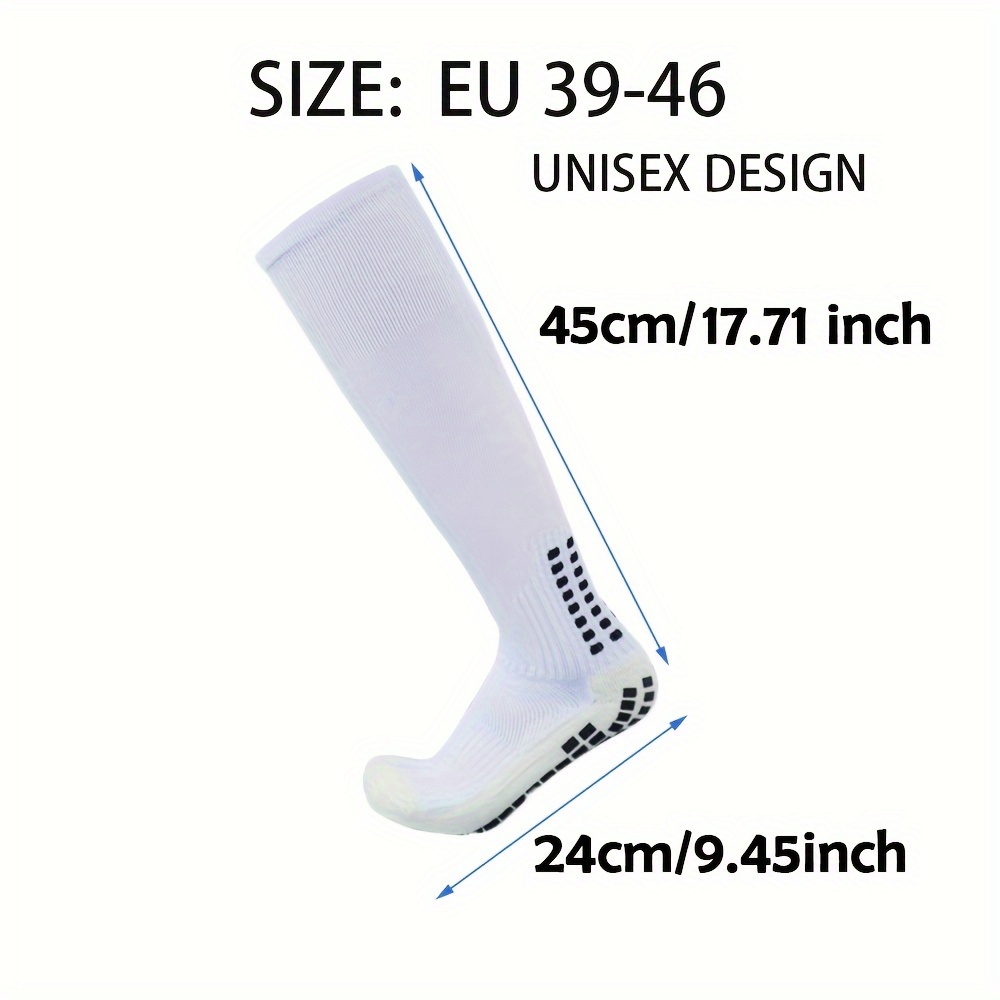 2 Pairs Non Slip Sport Soccer Socks,unisex Athletic Sports Grip Socks Anti  Slip Football\\/bask