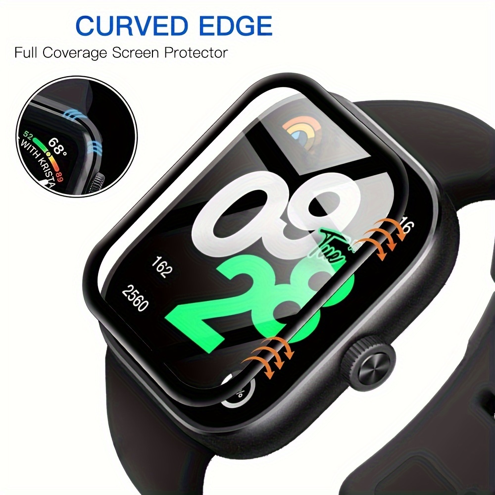 3d Curved Protective Glass Redmi Watch 3 Active Full Cover - Temu