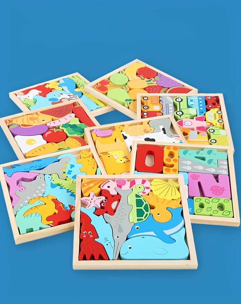 Bambini Cartone Animato Animale Puzzle 3d Bambino Mano - Temu Italy