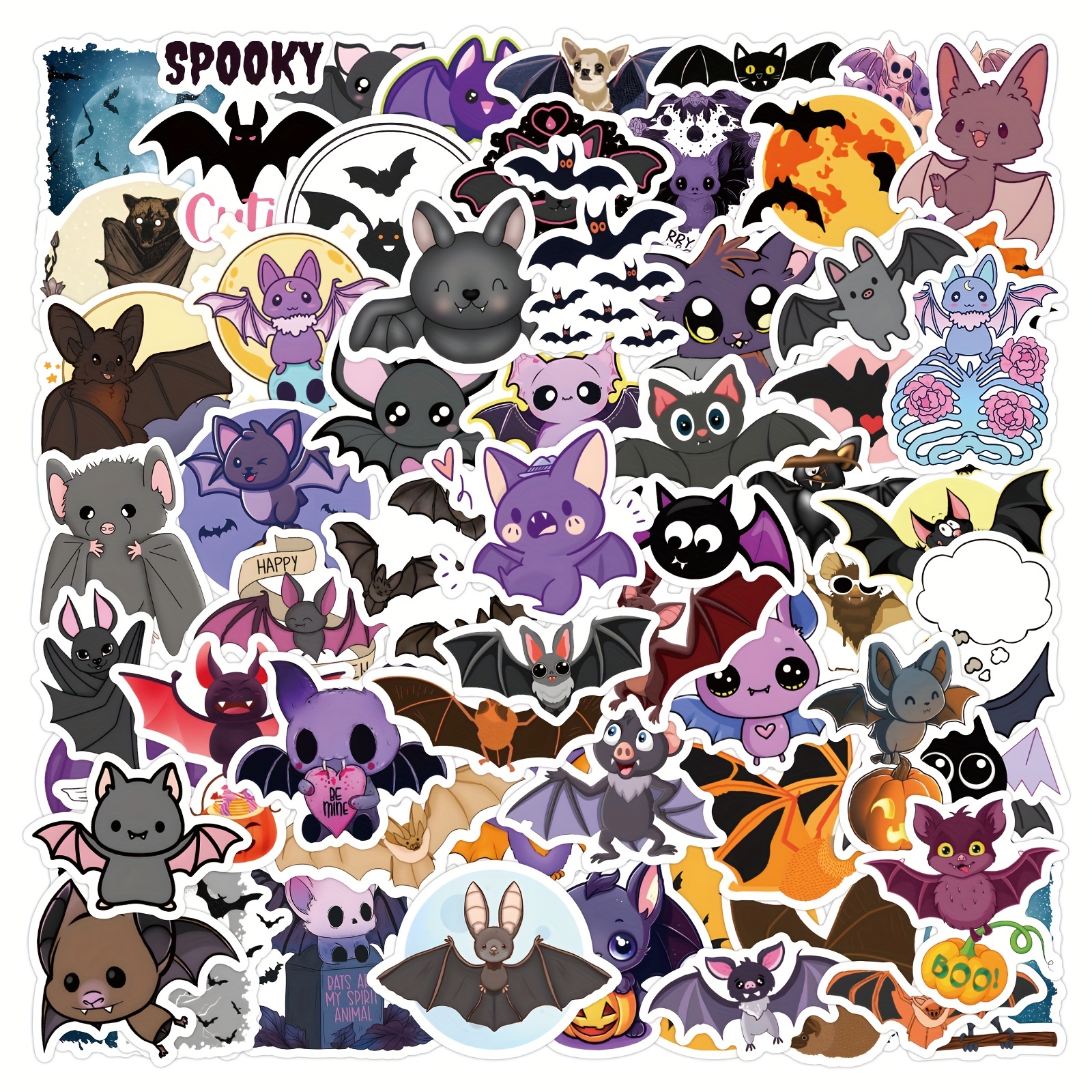 Bat Face Stickers