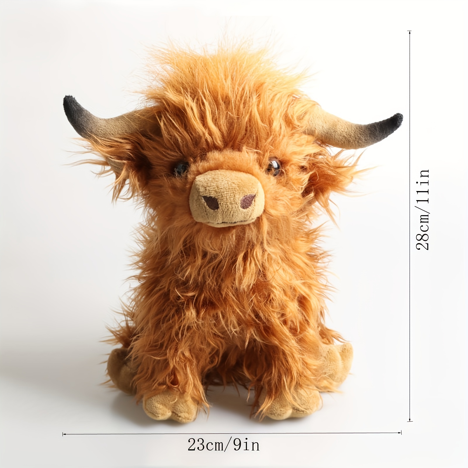 Adorable Kawaii Highland Cow Stuffed Animals Perfect - Temu