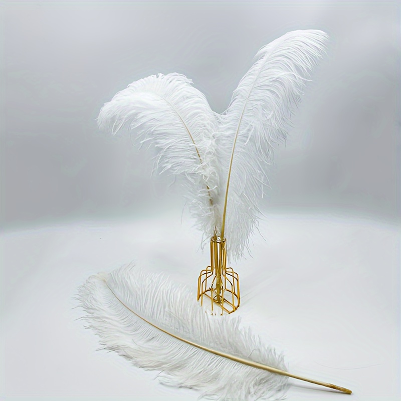 Plumas de avestruz teñidas de 40 a 17.7 in, plumas de plumas para  manualidades en casa, bodas, eventos, decoración
