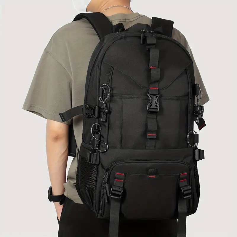 Men's Large Capacity Backpack Outdoor Mountaineering Hiking - Temu