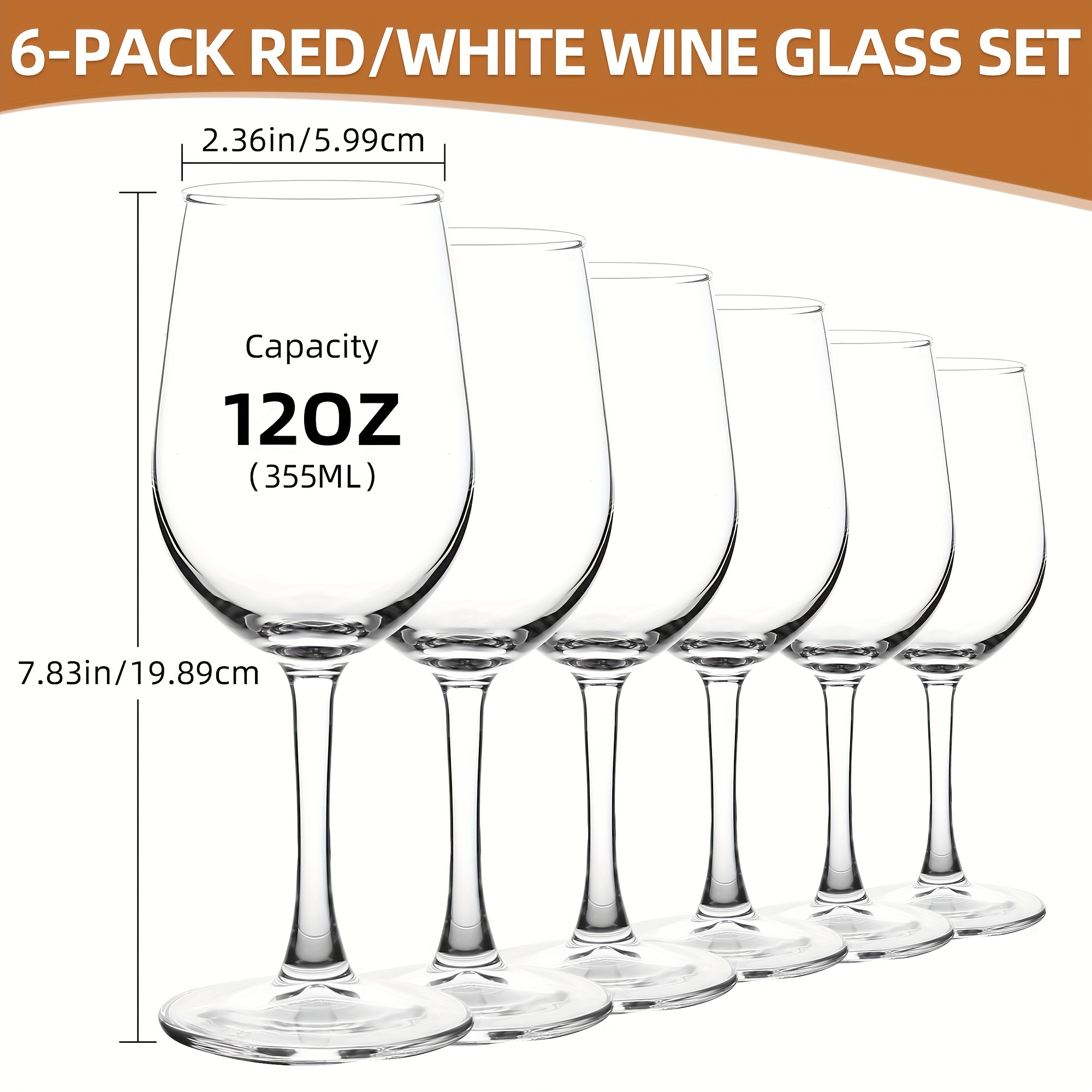 Wine Glasses Durable Long Stem Crystal Clear Red - Temu