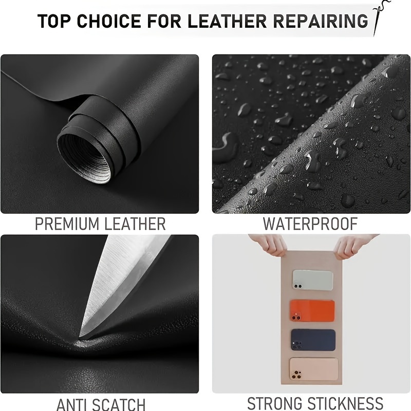 Artificial Leather Repair Self Adhesive Patch Artificial - Temu