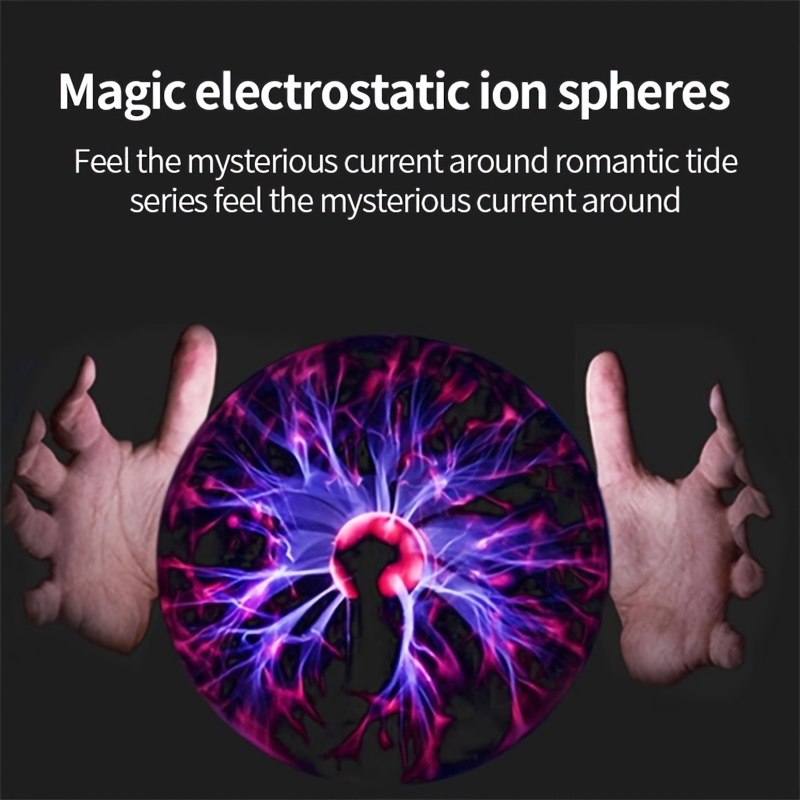 3 Pouces Electrostatique Touch Induction Plasma Ball Magic Ball Glow  Lightning Ball Ion Lamp Outdoor Lamp Ion Generator Lamp Nouvelle Usb  Electrostatic Induction Ball Negative Ion Touch Electrostatic Ball  Electrostatic Ball Magic