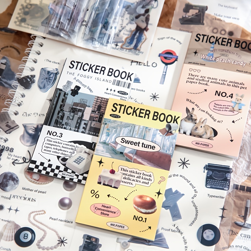 Vintage Sticker Book 6 Theme