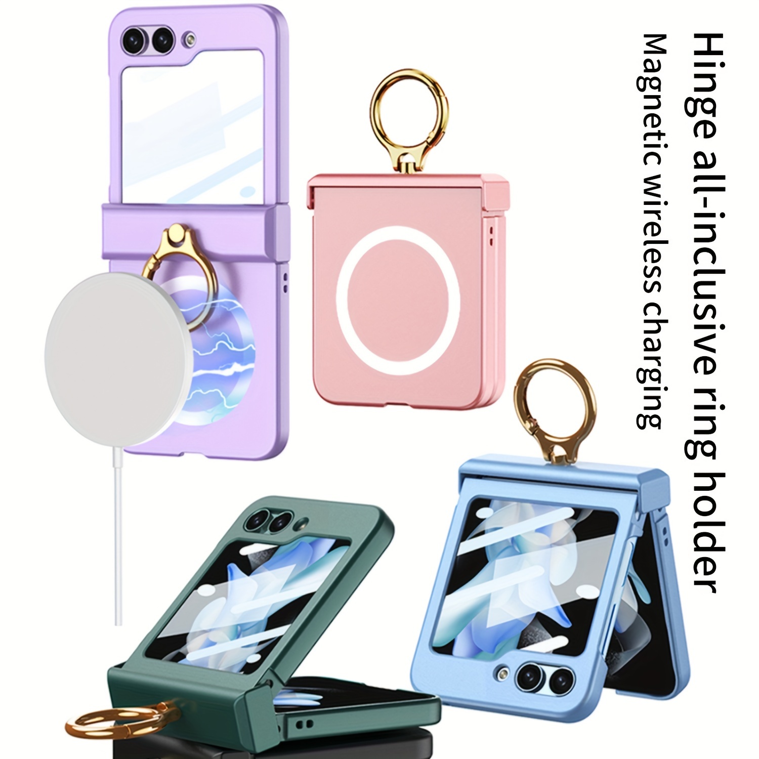 Magnetic Adsorption Phone Case Ring Holder Design Folding Temu