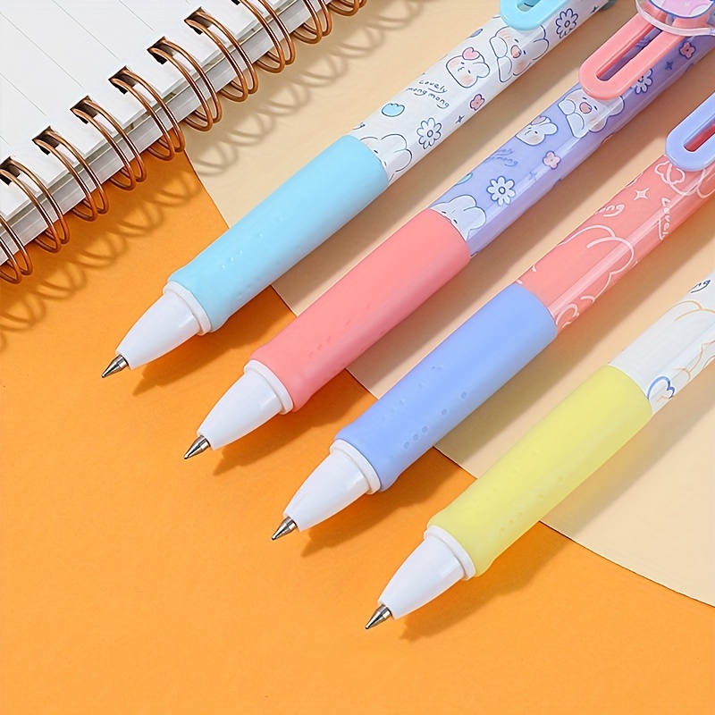 6pcs/lot 0.5mm Kawaii Cartoon Rabbit Gel Ink Pens School Office Writing  Supplies Stationery