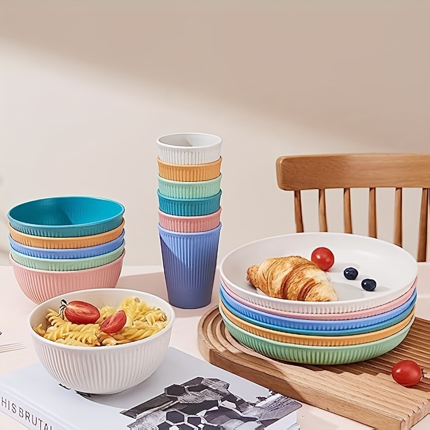 Ikea Microwave & Dishwasher Safe Kids Cups 6pc Set Pastel Colors FREE  SHIPPING