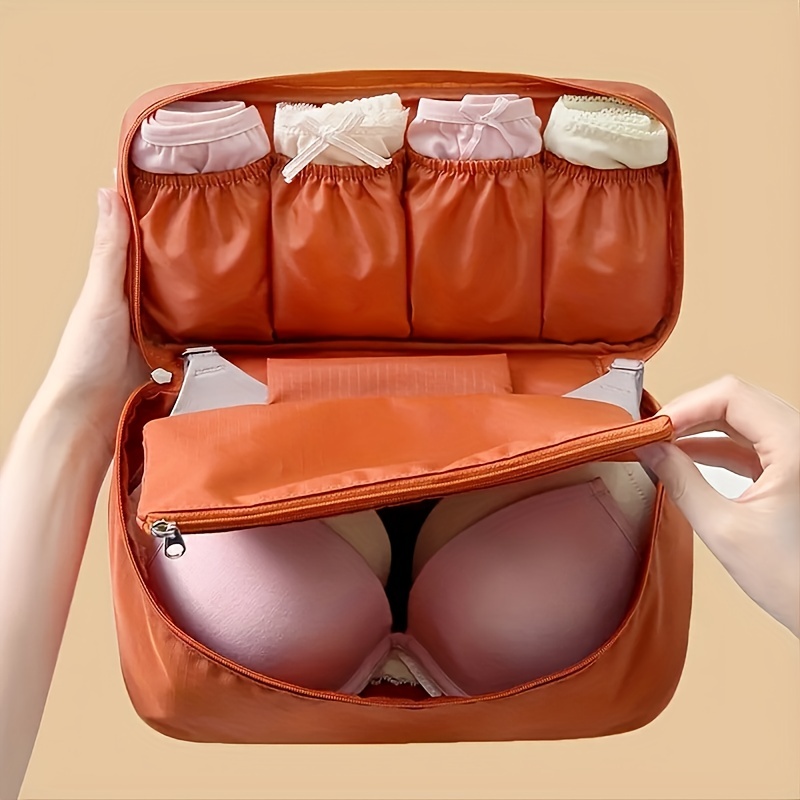 Waterproof Portable Bra Storage Bag For Travel; Underwear And