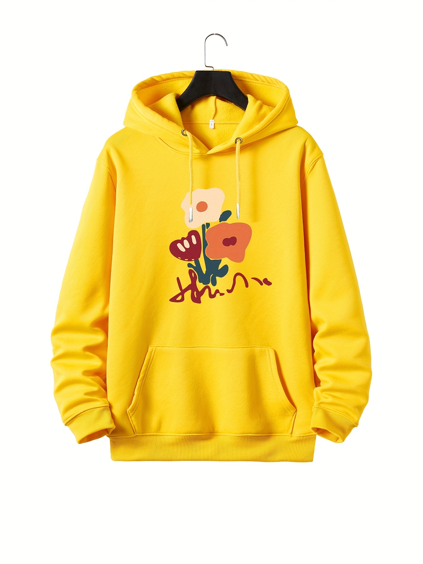 Women's Clothing - Big Logo Hoodie (Plus Size) - Yellow