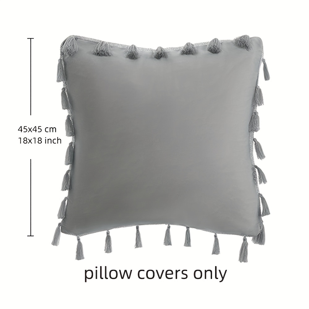  Zealax Decorative Boho Throw Pillow Cover 18x18 Inch