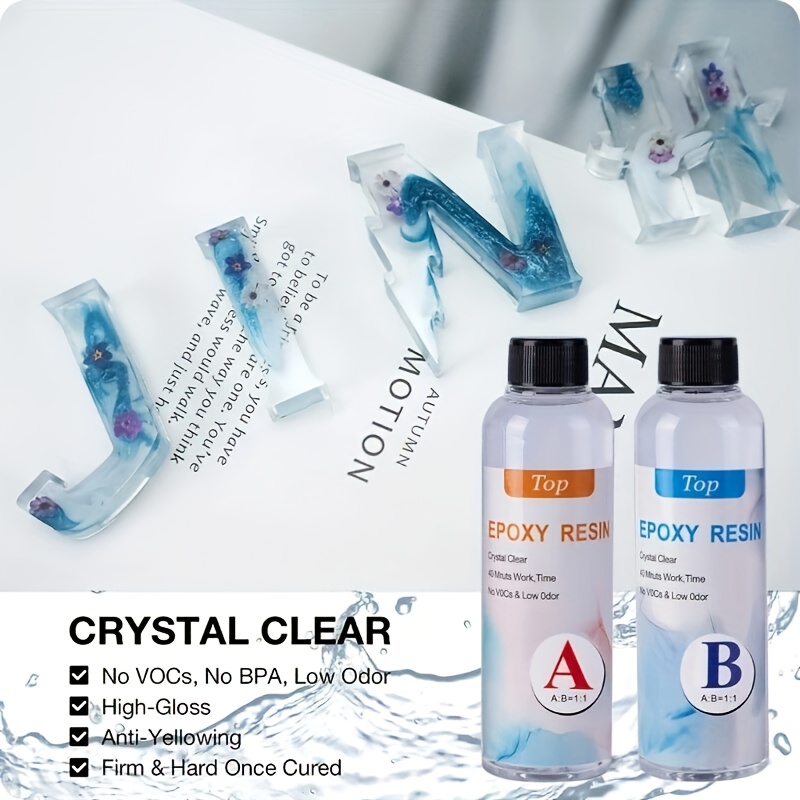 Crystal Clear Epoxy Resin Kit Casting And Coating For River - Temu